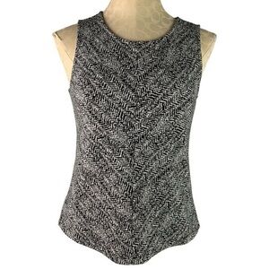 Banana Republic Monochrome Zigzag Knit Top